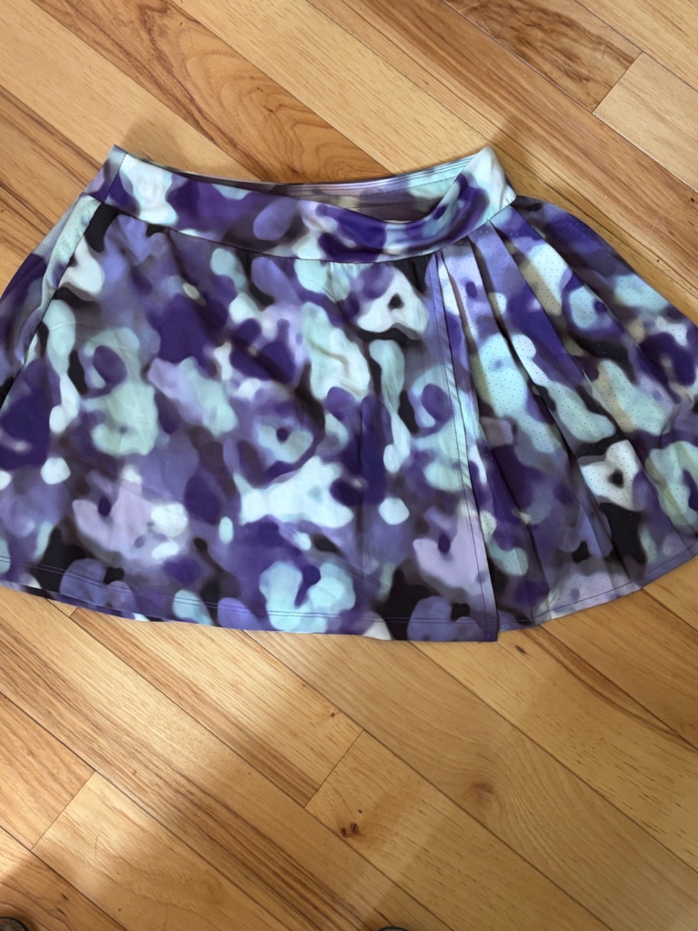 Purple Camouflage Athletic Skirt
